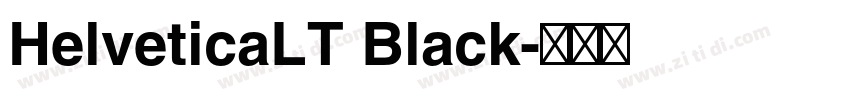 HelveticaLT Black字体转换